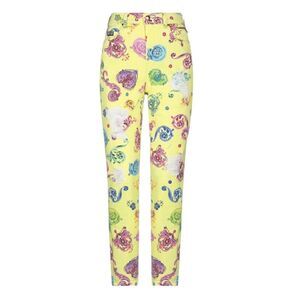 ⭕️ VERSACE JEANS COUTURE Denim Pants Jeans Yellow Designer Cropped High